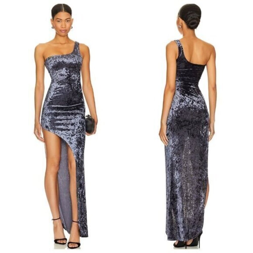 Lovers and Friends Emmry Gown - Steel Blue